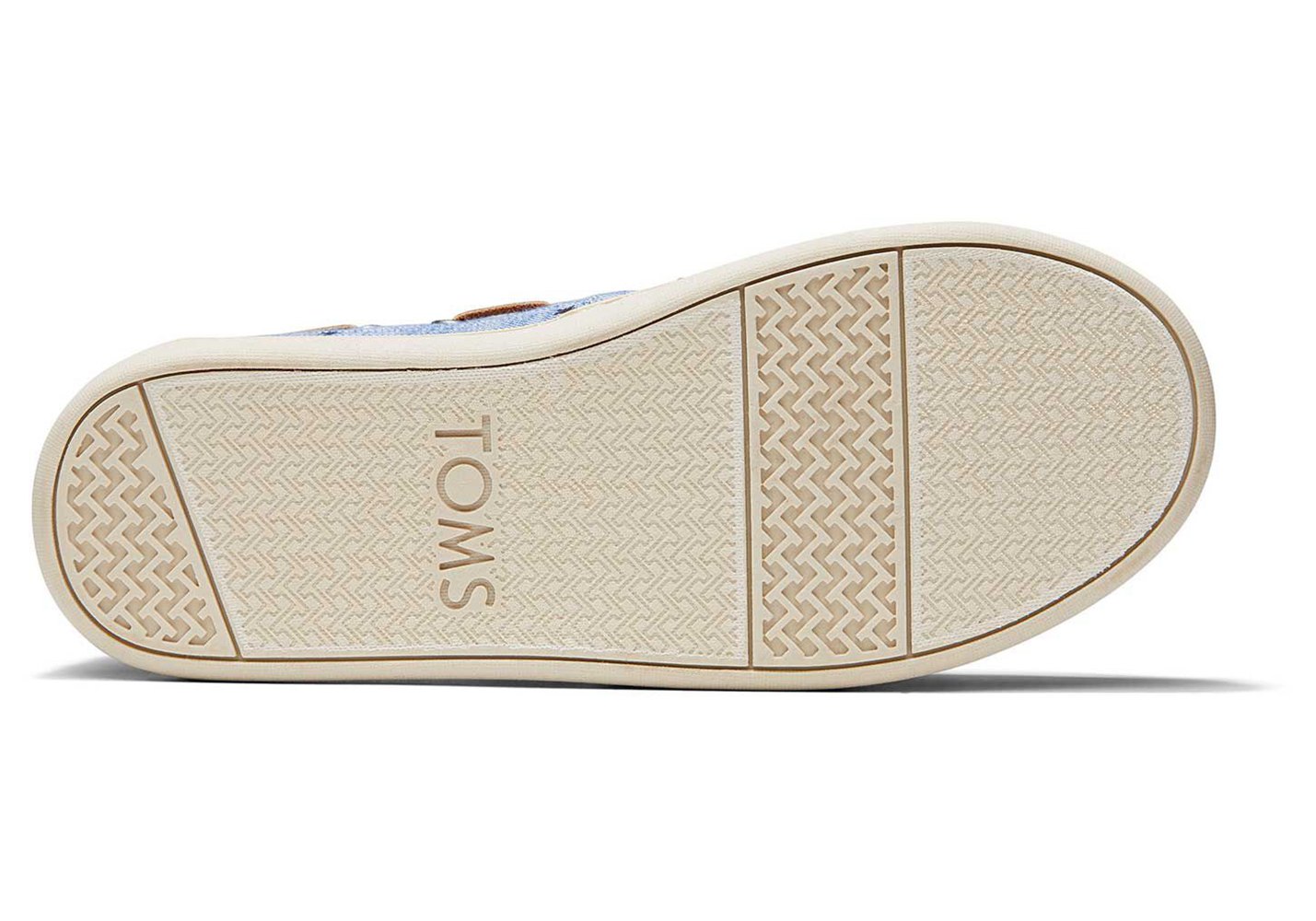 Toms Espadryle Dziecięce Niebieskie - Alpargata Youth Chambray Stars - 23ANXSOWF